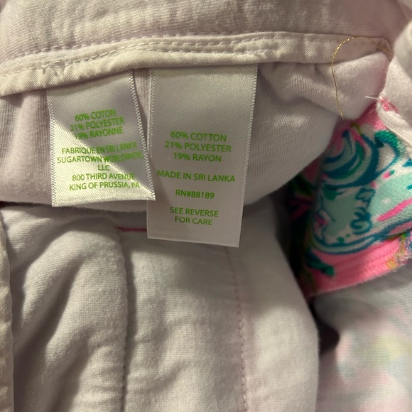Lilly Pulitzer Buttercup Knit Shorts Pink Unicorn of the Sea 
Mermaid Size 2 - Picture 6 of 6